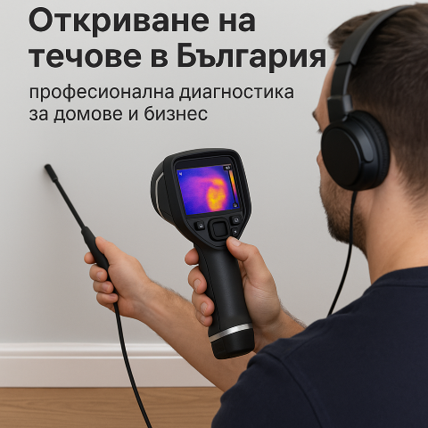 намиране на течове на вода в България