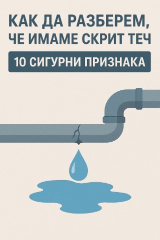 скрит теч на вода признаци