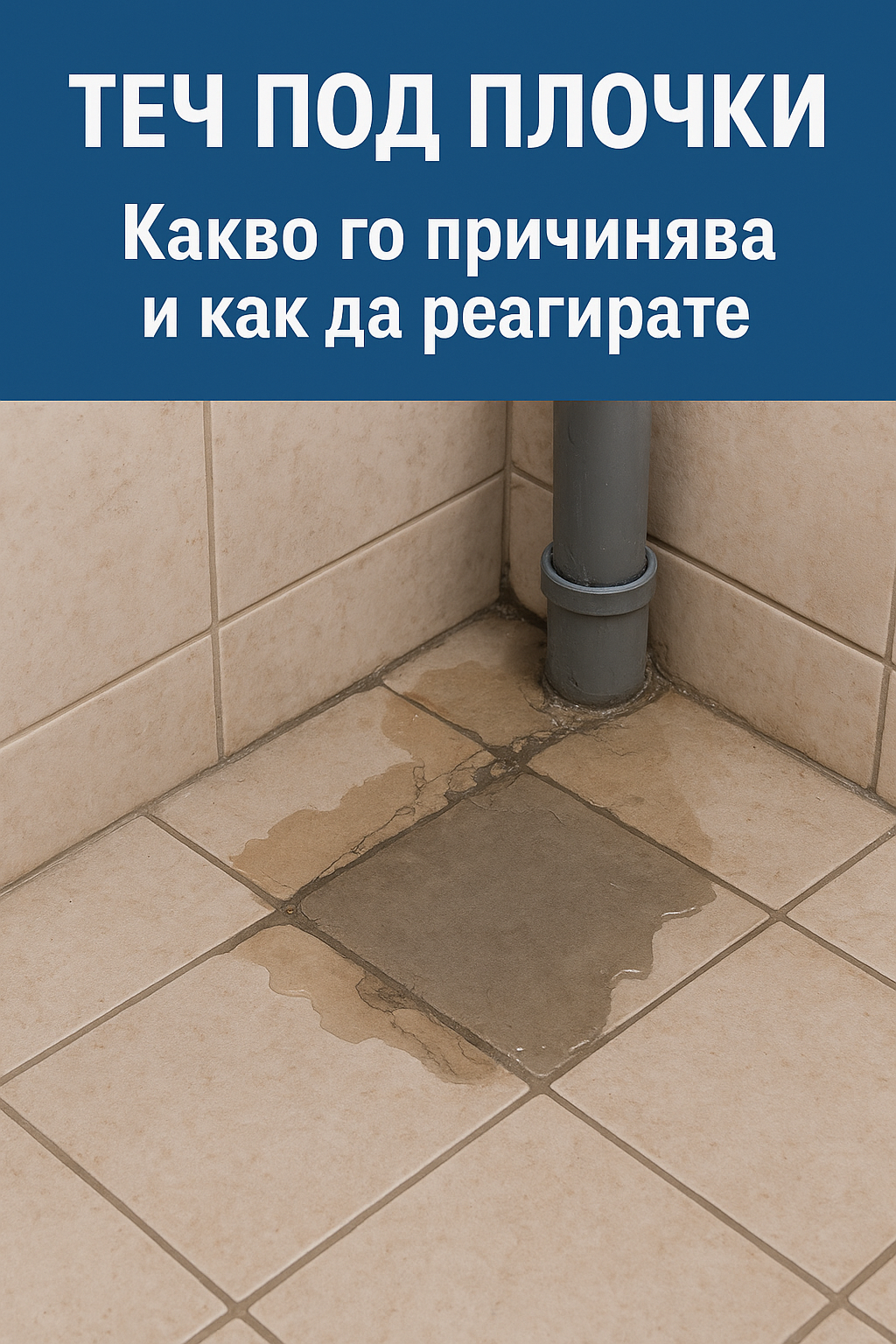 кка да открием теч под плочки